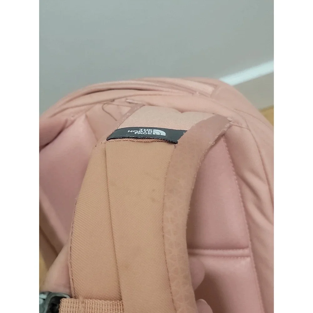 The North Face Jester Peach Backpack Nylon Zip 3 Pockets Fits 15